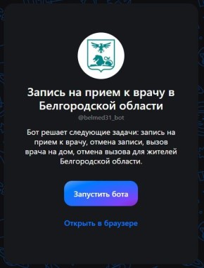 Белгородцы могут записаться к врачу через чат-бот в MAX